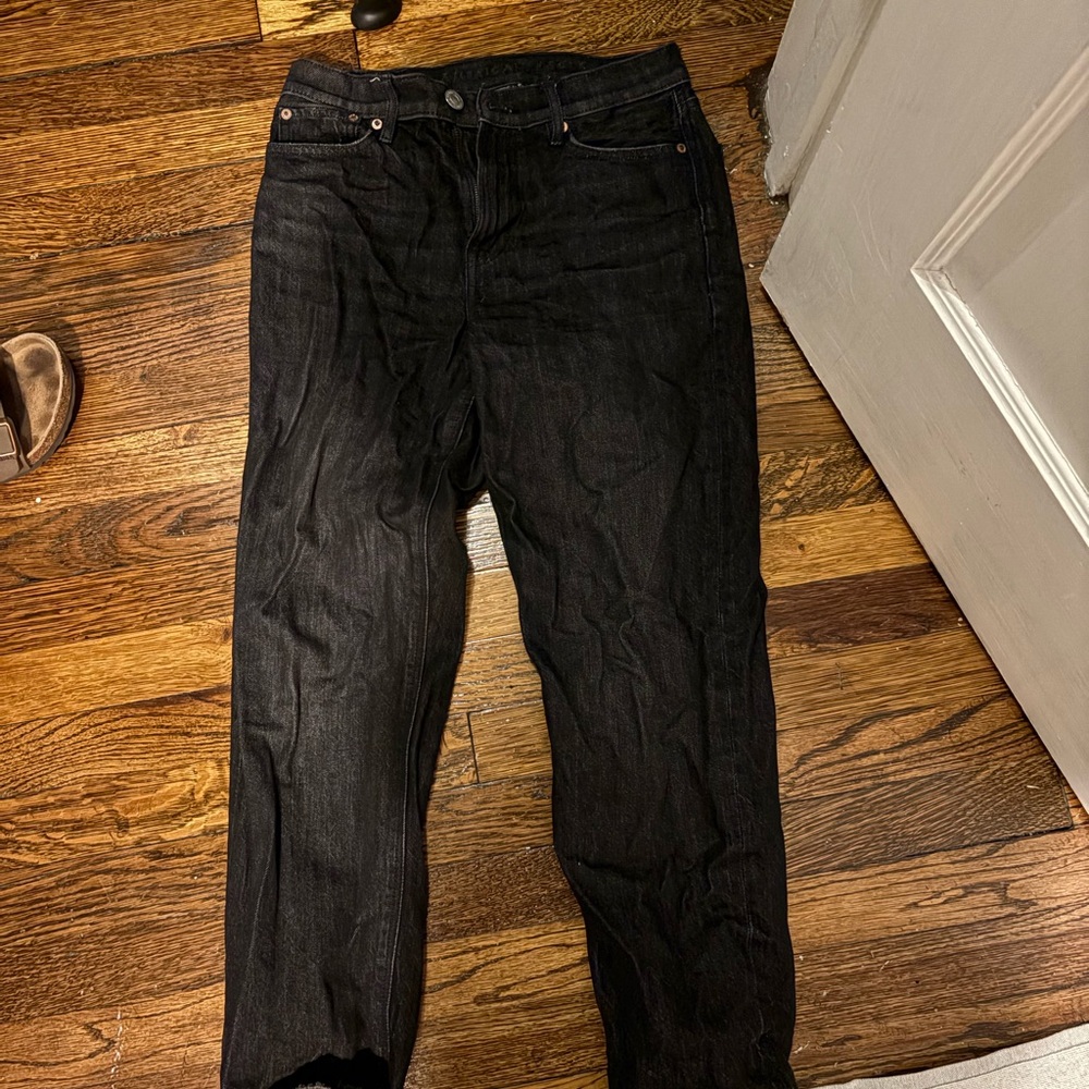 American Eagle Black Jeans Size 0 Short
